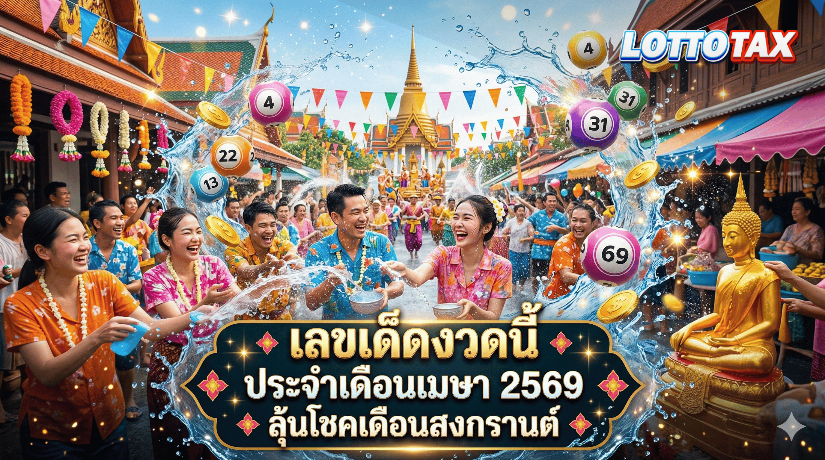 เลขเด็ดงวดนี้ ประจำเดือนเมษา 2569 ลุ้นโชคเดือนสงกรานต์