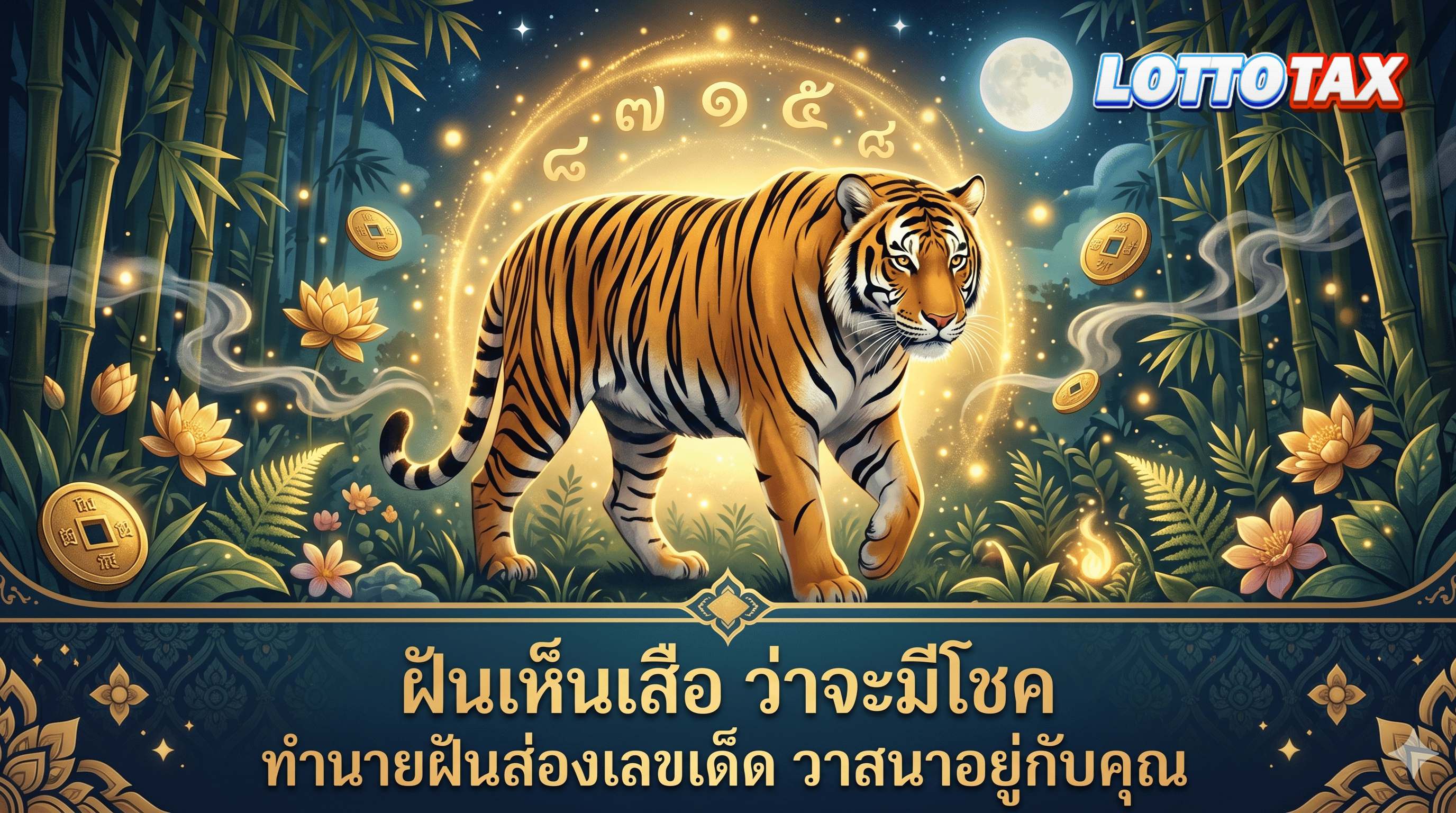 ฝันเห็นเสือ ว่าจะมีโชค ทำนายฝันส่องเลขเด็ด วาสนาอยู่กับคุณ